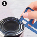 Multiherramenta azul em estojo com adesivo personalizado para comunhão de menino