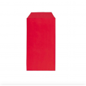 Sobre de apresentação de papel kraft vermelho 7x12