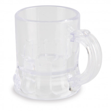 Jarra de shot com adesivo personalizado transparente para detalhes