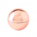 Bálsamo labial esférico em ouro rosa em caixa elegante para detalhes