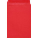 Sobre de apresentação de papel kraft vermelho 7x12