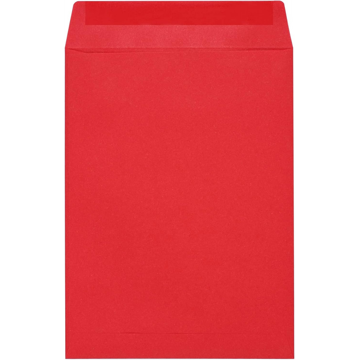 Sobre de apresentação de papel kraft vermelho 7x12