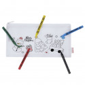 Estuche de Natal para colorir com giz de cera e etiqueta com adesivo personalizável para detalhes