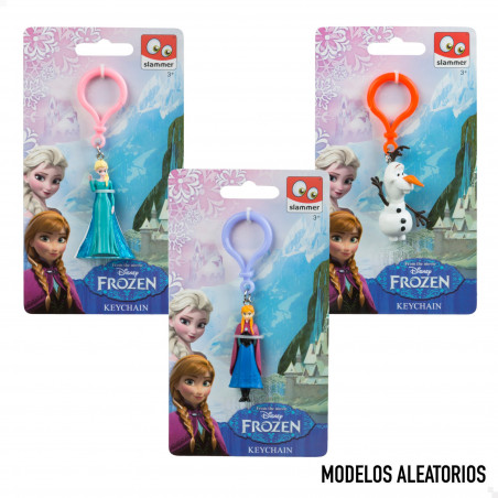 Chaveiro do Frozen em bolsa personalizada com adesivo e pirulito azul para detalhes