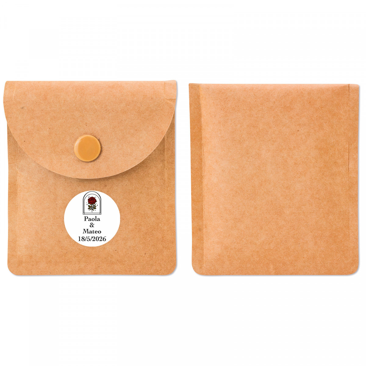 Cinzeiro portátil com adesivo rosa vintage para detalhes