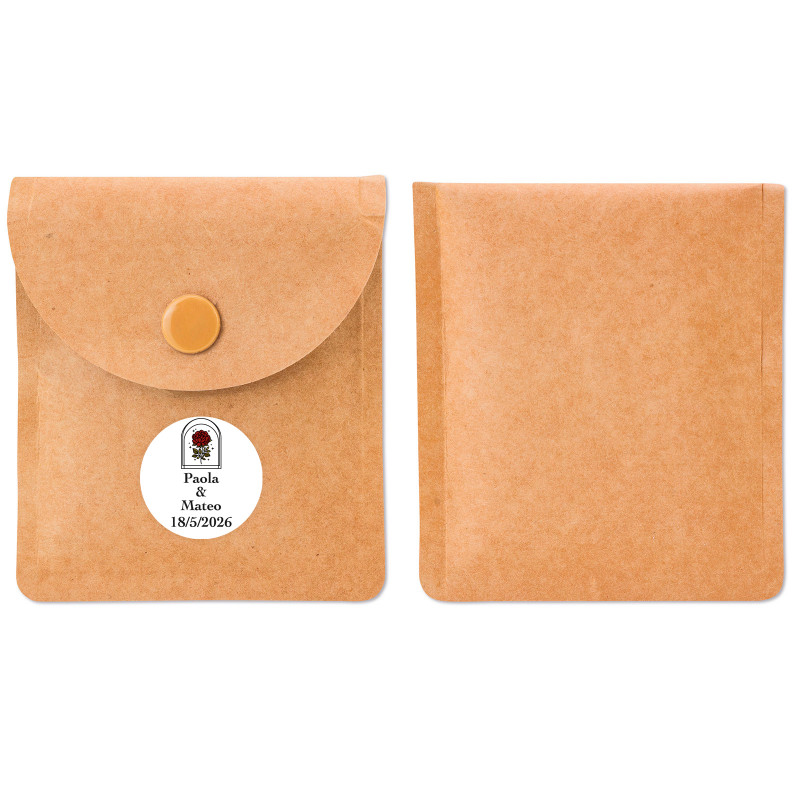 Cinzeiro portátil com adesivo rosa vintage para detalhes