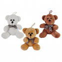 Urso de pelúcia para pendurar e bombons de chocolate coração em caixa com aparas personalizadas para o Dia dos Namorados