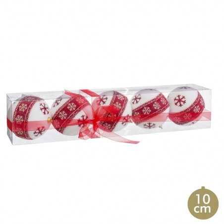 Bolas de floco de neve para decoração de Natal