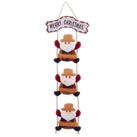 Pingente de Papai Noel com escada para decoração de Natal