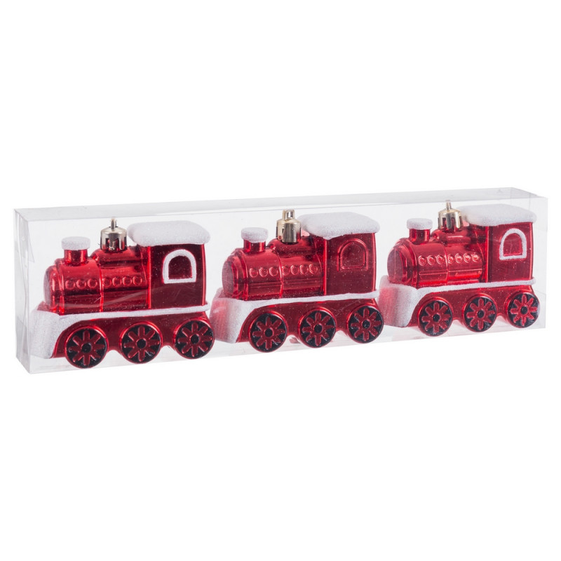 Pingente de trem vermelho para detalhes de Natal