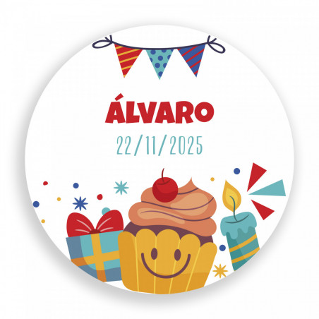 Caderno com caneta personalizável e pirulito para presentear