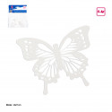Mariposas decorativas blancas 6pcs