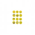 Borracha em forma de emojis em estojo com adesivo personalizável para detalhes