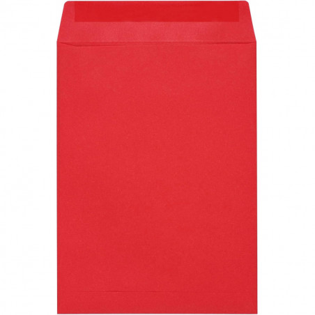 Chaveiro coração em envelope kraft vermelho com adesivo romântico personalizável