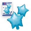 Conjunto de 2 balões de estrela azul para decorar eventos