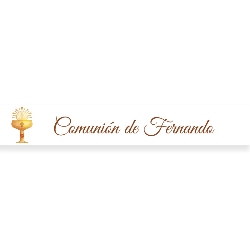 Adesivo de comunhão 5x1 personalizado cálice para lembrancinhas
