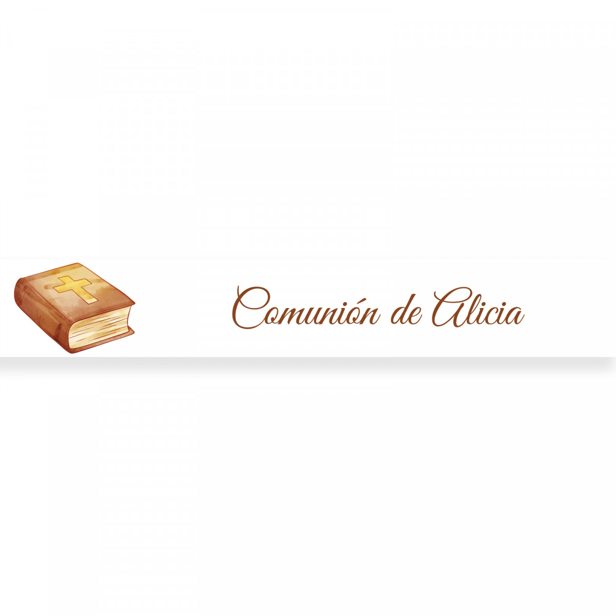 Adesivo de comunhão 5x1 personalizado Bíblia para detalhes