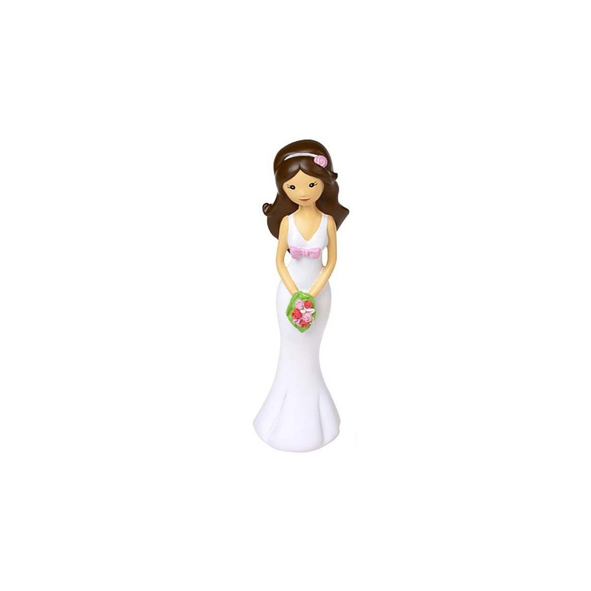 Figura mulher para bolo de casamento