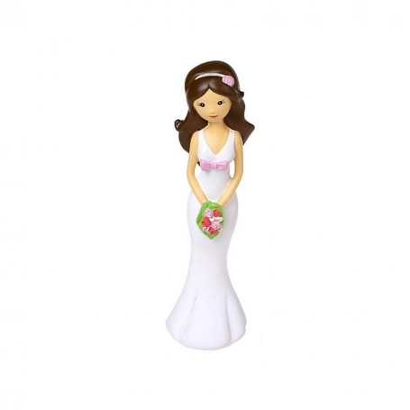 Figura mulher para bolo de casamento