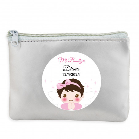 Carteira personalizada para batizado de menina