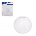 Lanterna redonda de papel branco de 20cm para decorar