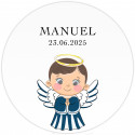 Adesivo 3cm design anjo para menino