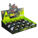 Motocicleta de brinquedo de retrofricção para detalhes