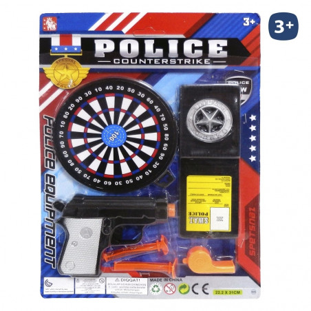 Design policial de alvo de brinquedo para detalhes