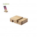 Suporte para celular de bambu personalizado para comunhão