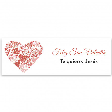Chaveiro de coração vermelho com envelope kraft personalizado, detalhe romântico para o Dia dos Namorados