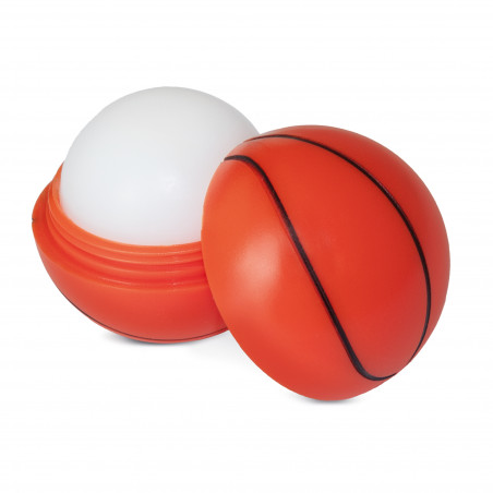 Bálsamo labial divertido em forma de bola de basquete