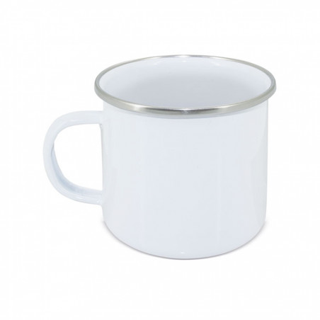 Caneca de metal estilo mug de cores variadas para presentear