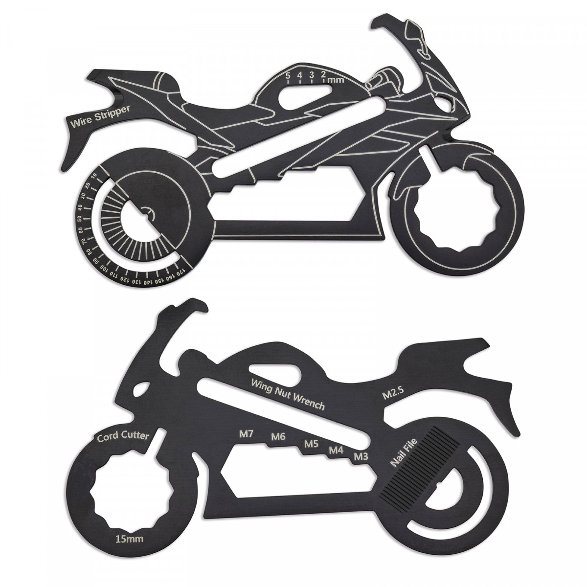 Ferramenta multifuncional de design de motocicleta para obter detalhes
