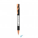 Caneta Pierre Cardin semi gel preta com adesivo de casamento para detalhes