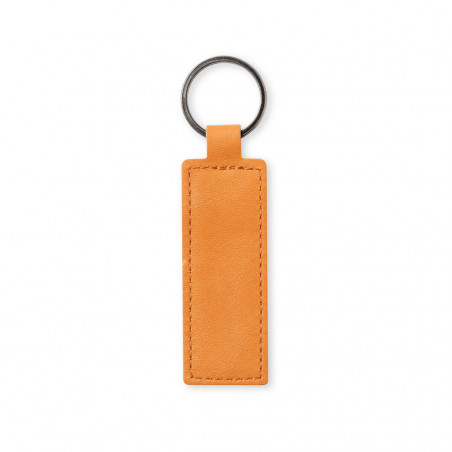 Chaveiro de couro com adesivo personalizado de comunhão