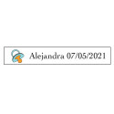 Canivete multiuso de aço personalizado com adesivo de batizado