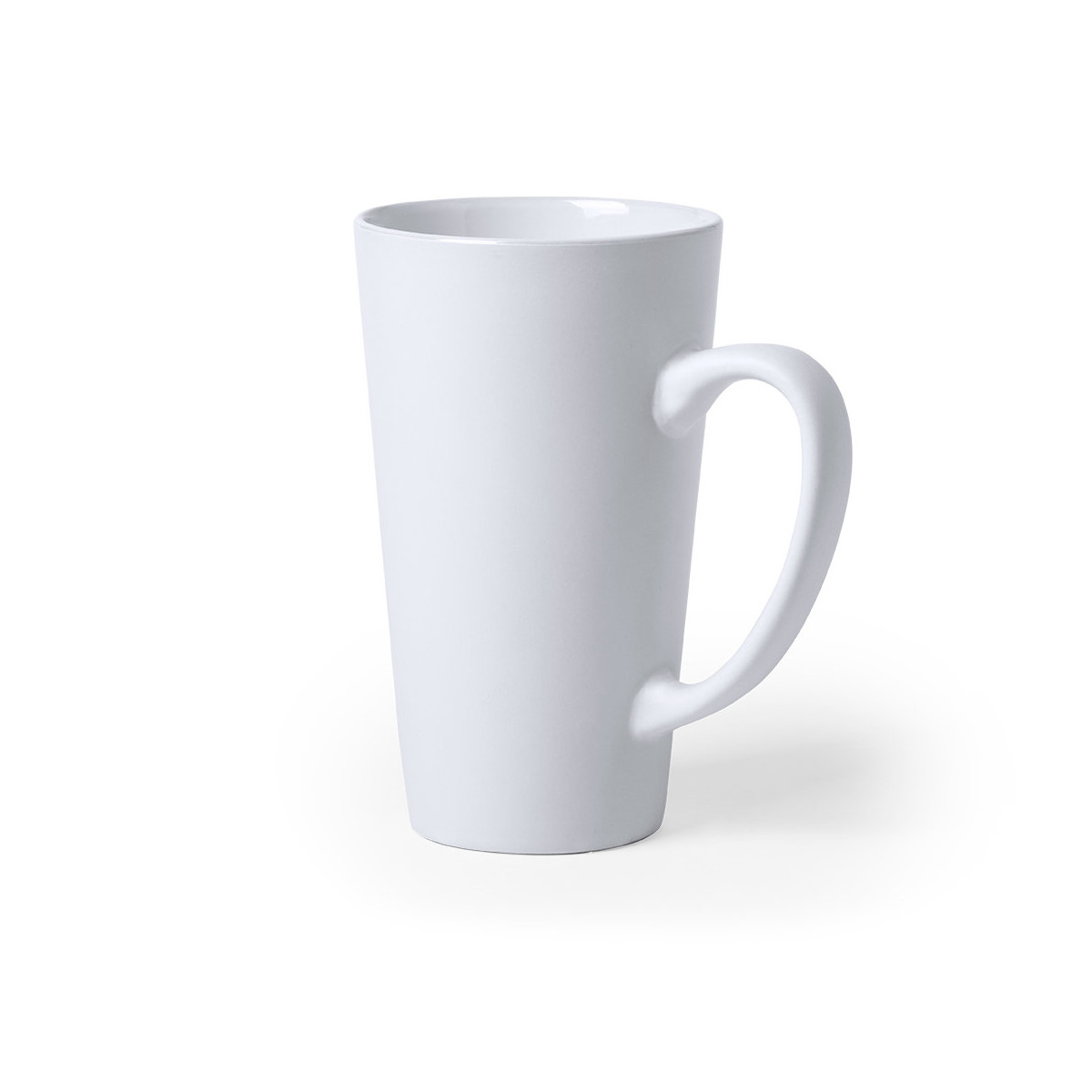 Caneca de cerâmica alongada com alça maxi