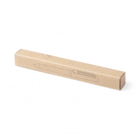 Caneta de design de cortiça na caixa para detalhes