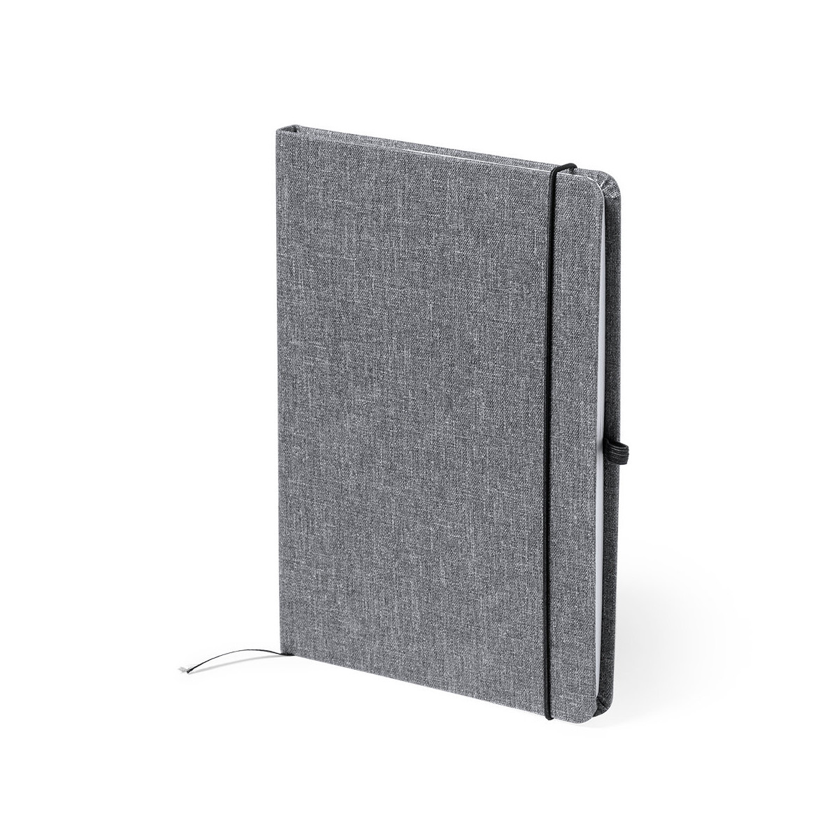 Bloc de notas ECO com capa rígida fabricada em RPET para detalhes