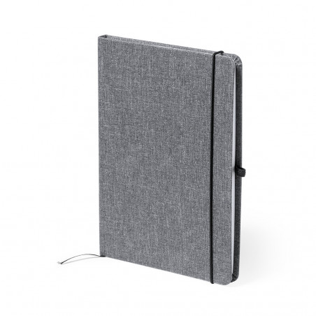 Bloco de notas ECO com capa rígida em RPET para detalhes