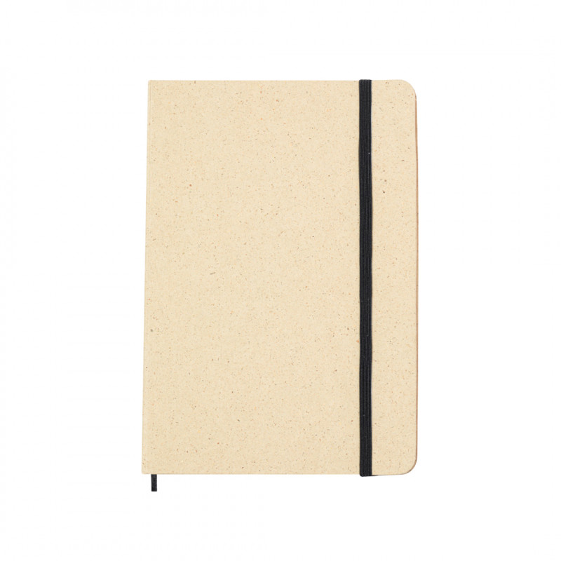 Caderno ECO A5 com capas duras fabricadas com ervas recicladas
