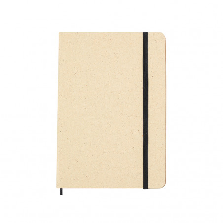 Caderno ECO A5 com capas duras fabricadas com ervas recicladas