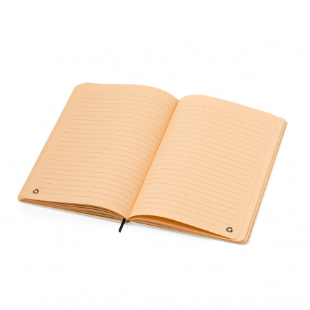 Caderno ECO A5 com capas duras fabricadas com ervas recicladas