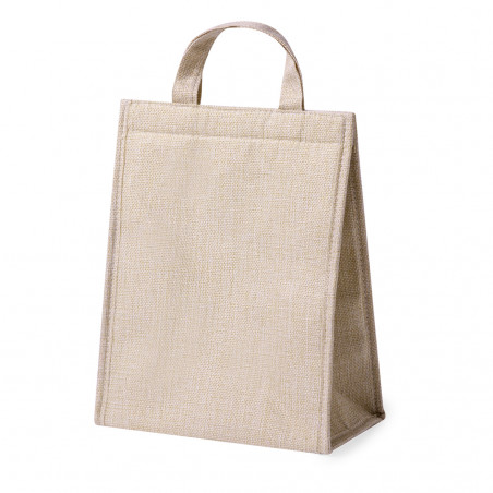 Bolsa térmica elegante na cor natural para detalhes