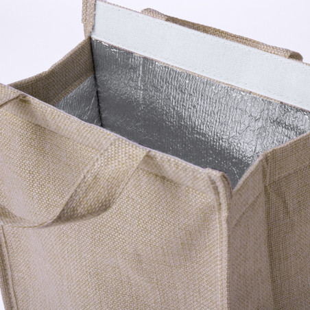 Bolsa térmica elegante na cor natural para detalhes