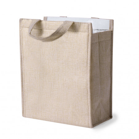 Bolsa térmica elegante na cor natural para detalhes