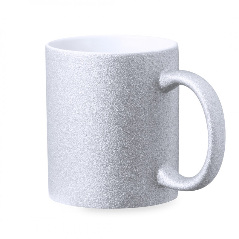 Caneca de sublimação de cerâmica efeito purpurina para detalhes de eventos