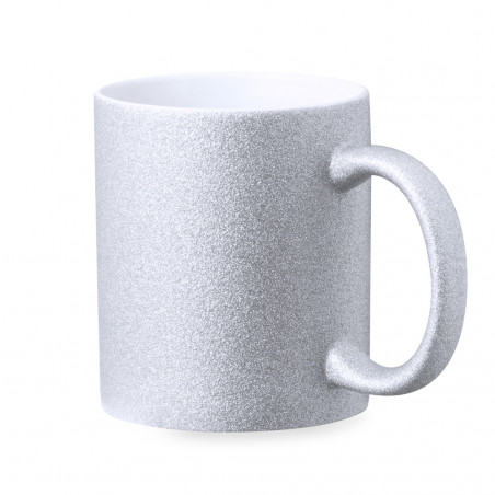 Caneca de sublimação de cerâmica efeito purpurina para detalhes de eventos