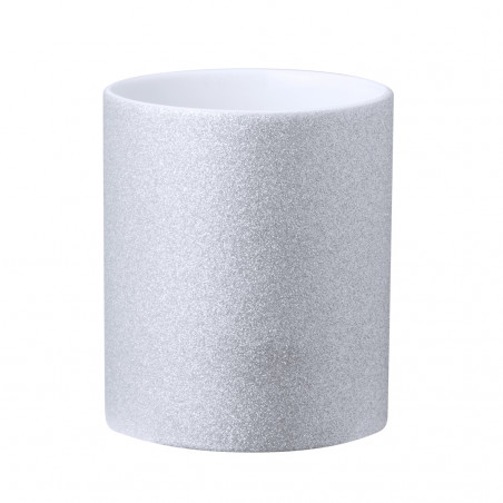 Caneca de sublimação de cerâmica efeito purpurina para detalhes de eventos