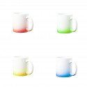 Caneca de sublimação com acabamento fosco em cores para detalhes do evento